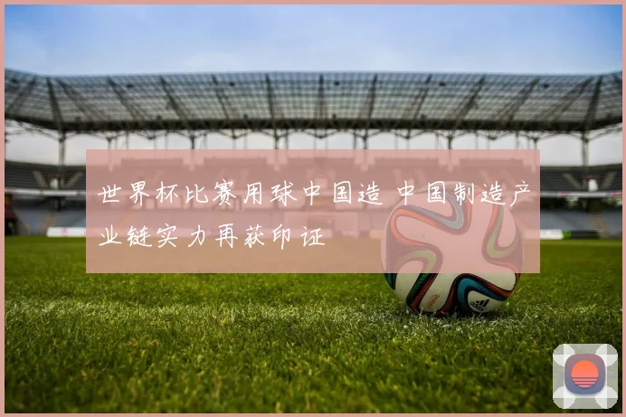 世界杯比赛用球中国造 中国制造产业链实力再获印证