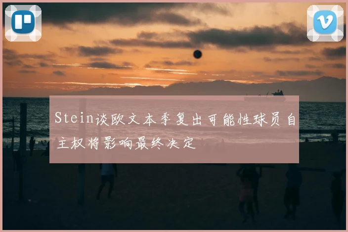 Stein谈欧文本季复出可能性球员自主权将影响最终决定